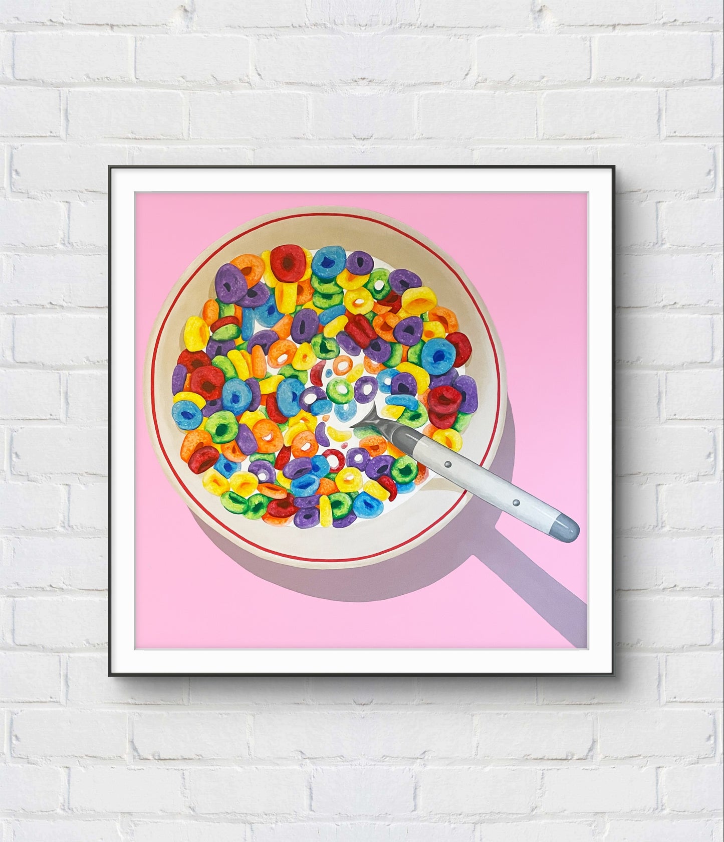 Pink Fruit Loops - Contemporary Pop Art Print