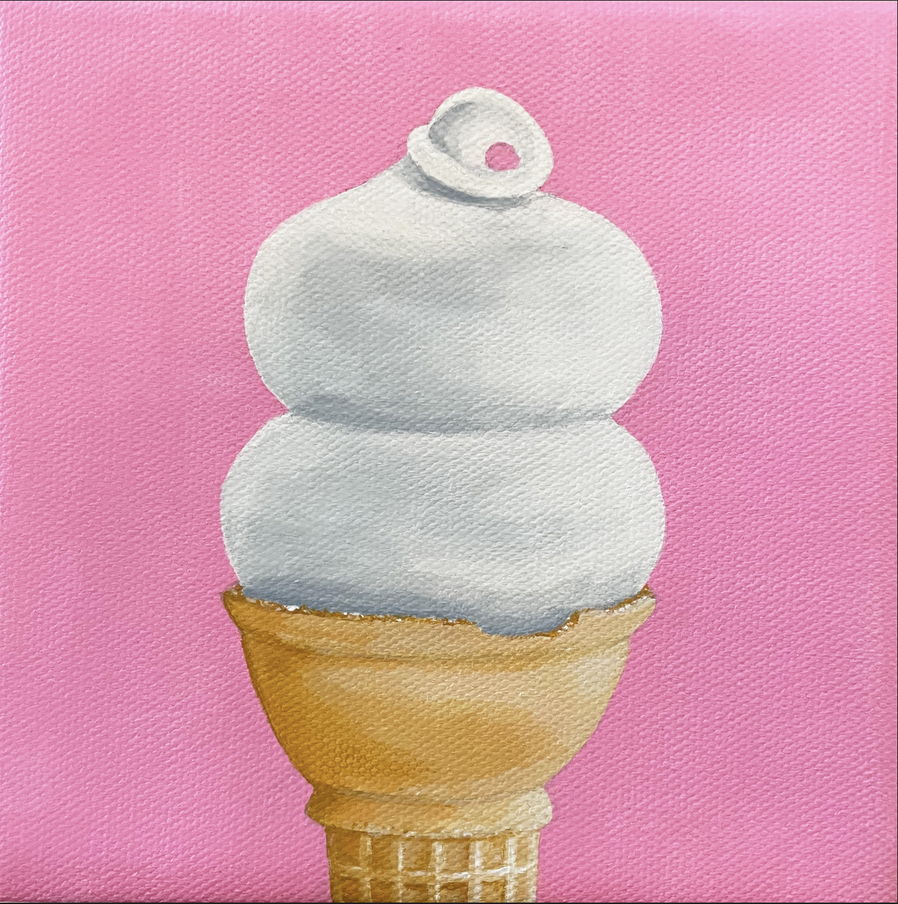 Soft Serve Cone - Modern Pop Art Print