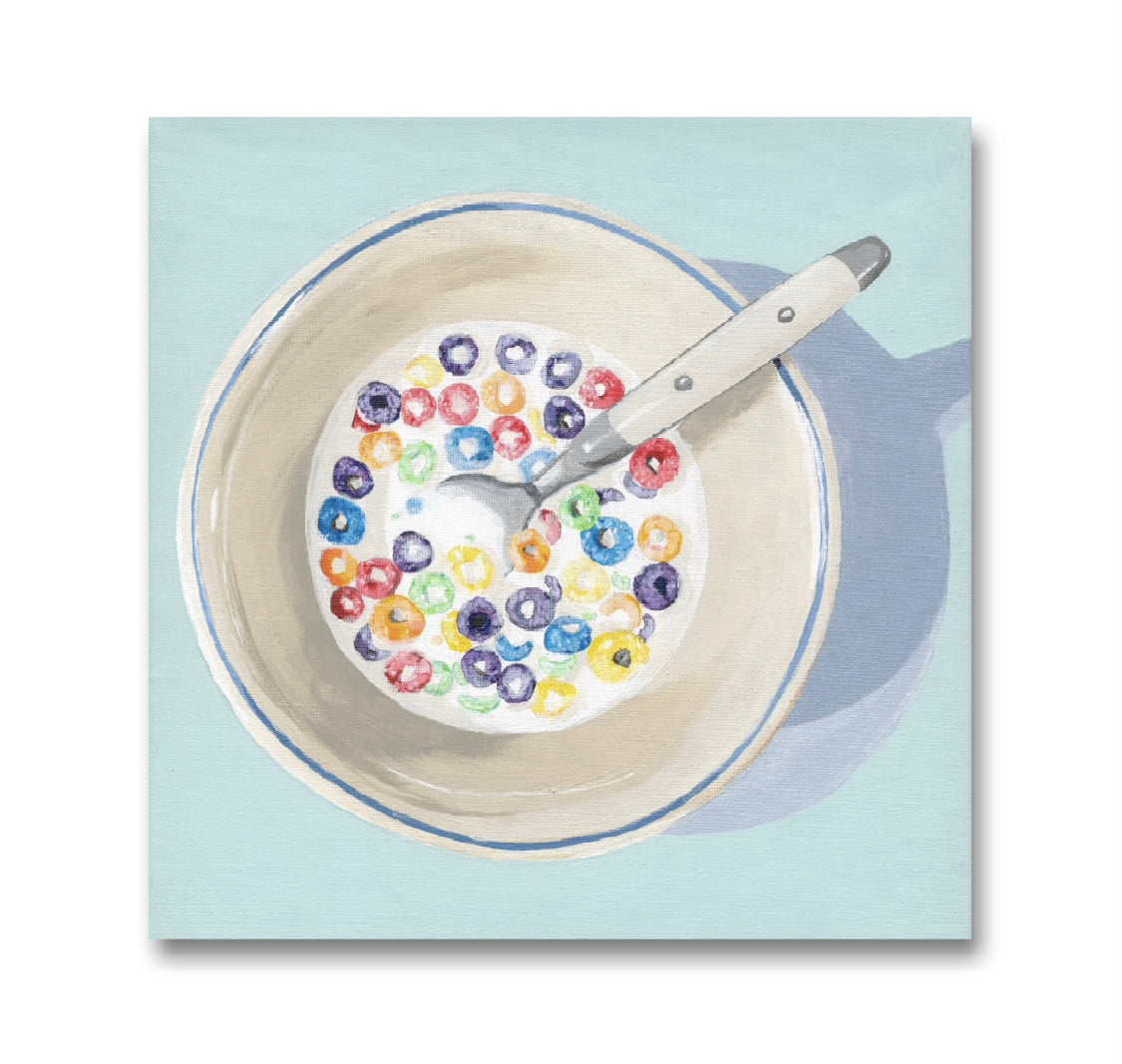Cereal Painting - Half Eaten Loops - Original Painting