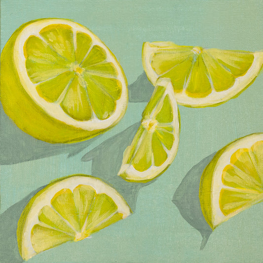 Lemon Slice - Modern Art Print