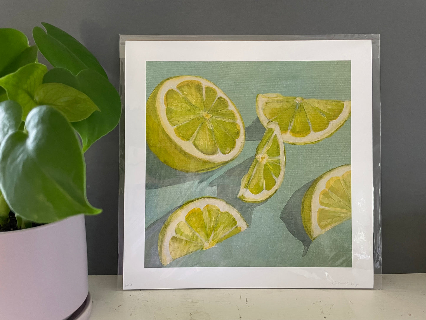 Lemon Slice - Modern Art Print