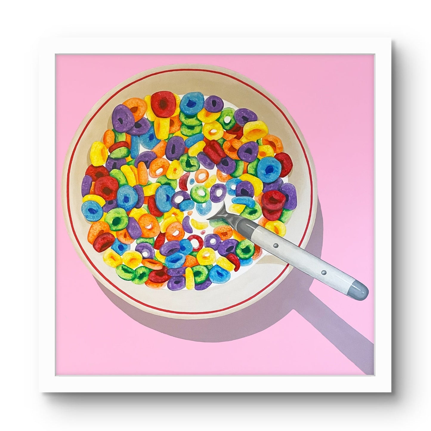 Pink Fruit Loops - Contemporary Pop Art Print