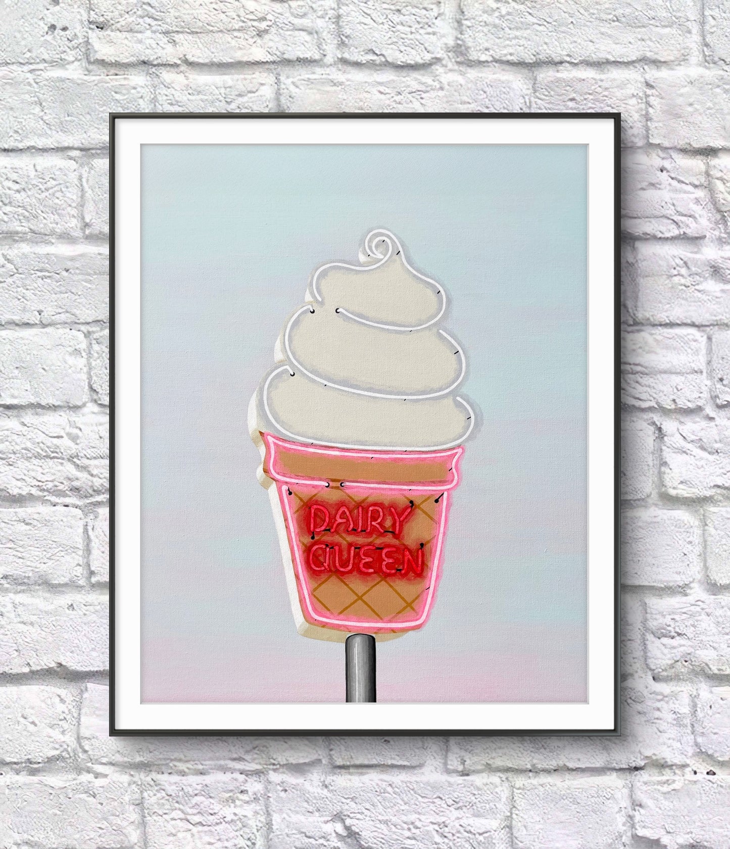 Soft Serve Neon Sign - Limited Edition Print