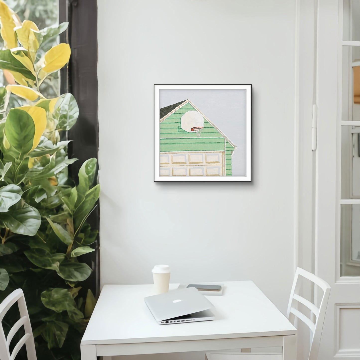 Garage Hoops - Contemporary Basketball Pop Art Print